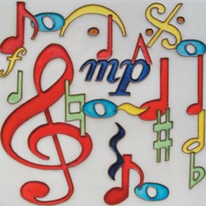 8"x8" Music Note
