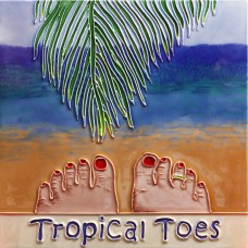 8"x 8"  Tropical Toes
