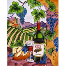 11"x14" Enzo Blue Grapes With Arch Vertical