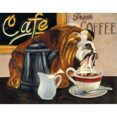 11"x14" Coffee Dog