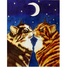11"x14"  Kissing Cats