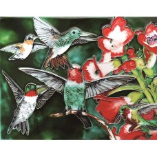 11"x14" Hummingbird Garden 