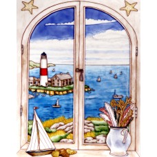 11"x14" Window View - Lighthouse