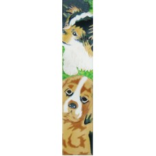  3" X 16"  black and brown dogs