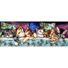  6" X 16" Cats Sleeping