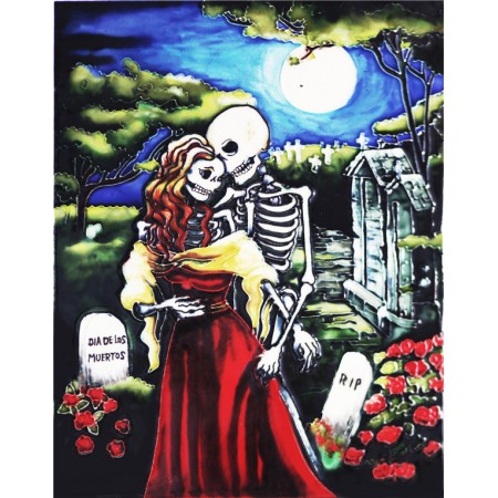 11"x14" Day of Died Rose Couple