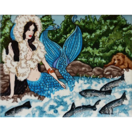 11"x14" Mermaid With Koi
