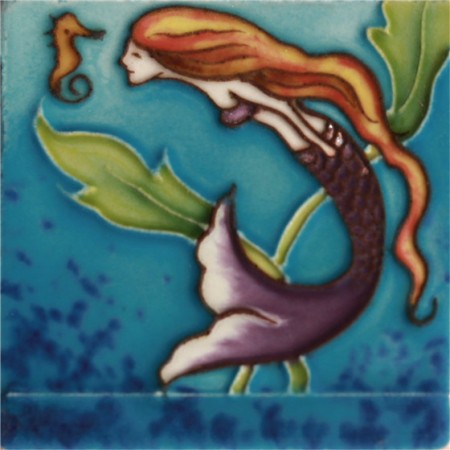 3"X3" MAGNET Two Mermaids With Wine