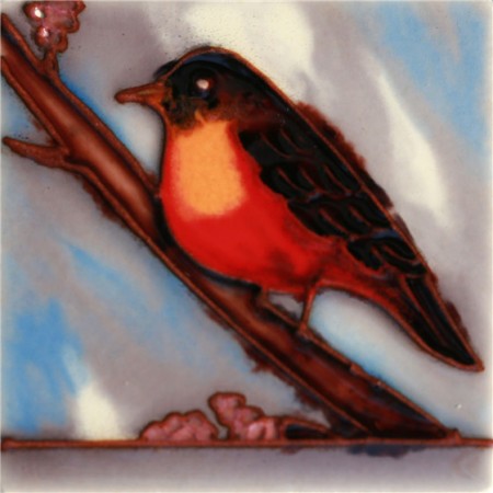 3"X3" MAGNET Brown And White Bird