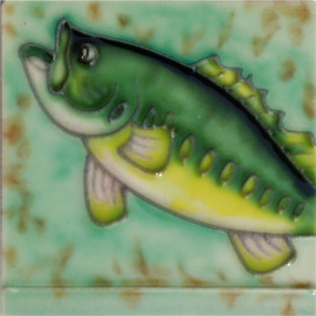 3"X3" MAGNET Green Fish