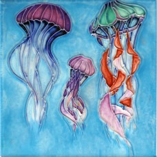 6"x6" Jellyfishes