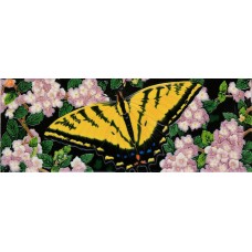  6" X 16" Yellow Monarch Butterfly