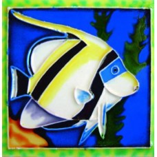 4" X 4" Yellow Fish 