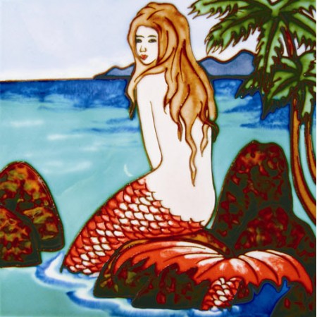 8"x8" Pearl Mermaid