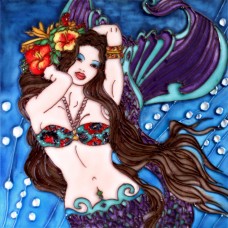8"x8" Hibiscuses Mermaid 