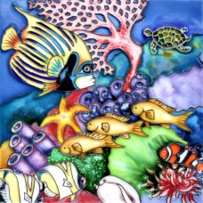 8"x8" Underwater Coral Reef