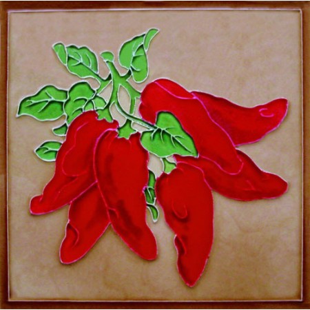 8"x8" Red Chilies Pepper