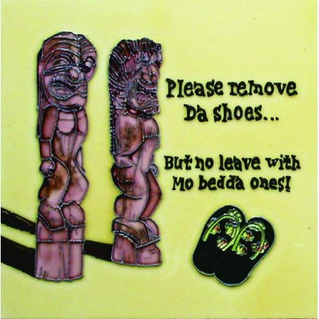 8"x8" Remove your shoes with totems