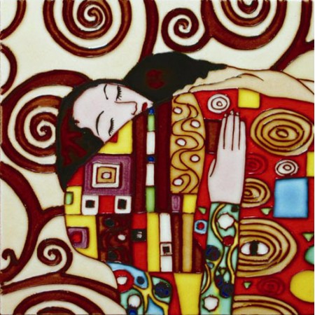 8"x8" Lady by Gustav Klimt