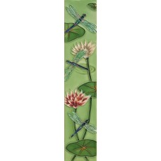  3" X 16" Dragonflies with Louts Flower