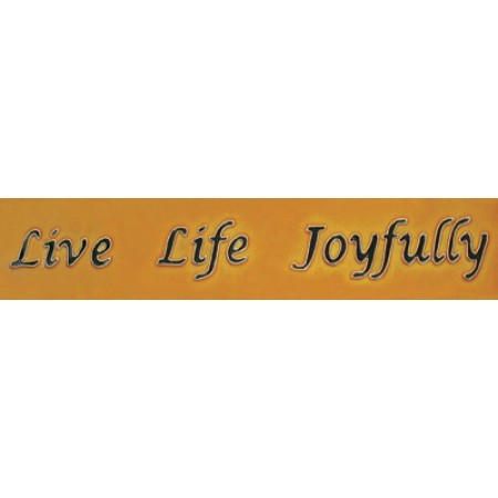 3"x 16" Live Life Joyfully 
