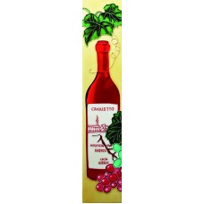 3"x 16" Red Wine with Grapes 