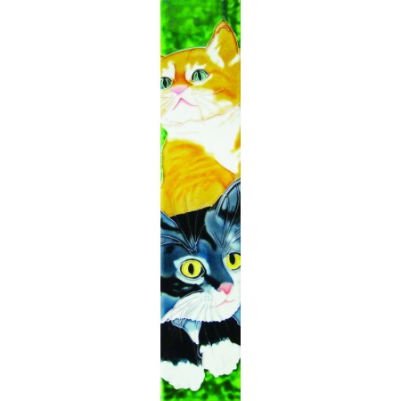  3" X 16"  black and yellow cats