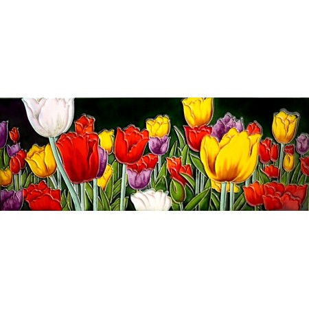  6" X 16" Tulips Garden