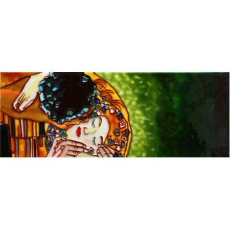  6" X 16" Embrace By Gustav Klimt