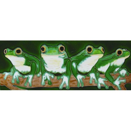  6" X 16" Four frogs